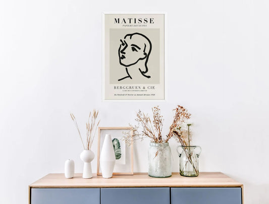 Creative Art Abstract Line Character Bedside